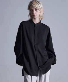美品 【ローヘン】 バンドカラーシャツ 比翼 切替 ロングシャツ 38 白 108315451_8_d_240.jpg
