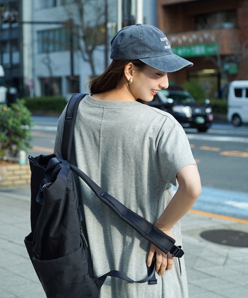 zootie(ズーティー)の「汗吸わない マキシワンピース(ワンピース・レディース・コーラル/グレイッシュベージュ/ネイビー/杢グレー/ミント/ブラック・S-M/M-L/L-XL)」の8枚目の写真