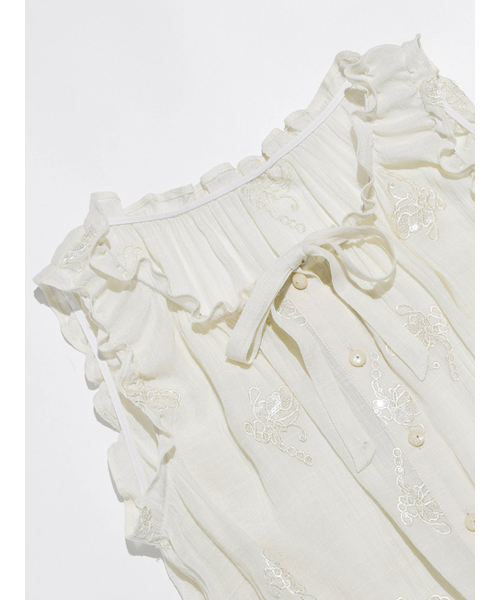 SINCETHEN(シンスゼン)の「セイントスリーブレスブラウス(シャツ/ブラウス・レディース・その他・LARGE/MEDIUM/SMALL)」の5枚目の写真