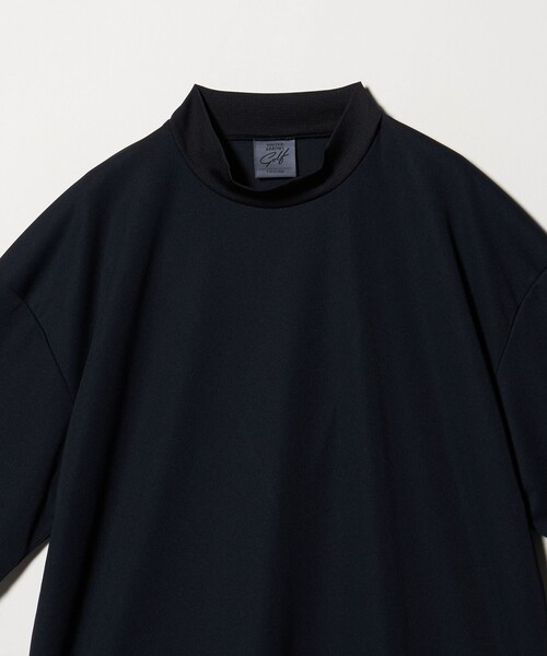 UNITED ARROWS GOLF(ユナイテッドアローズゴルフ)の「メンズ スムース モックネック シャツ UV 接触冷感 吸水速乾(Tシャツ/カットソー・メンズ・ネイビー/ベージュ/ホワイト・L/M/XL)」の6枚目の写真