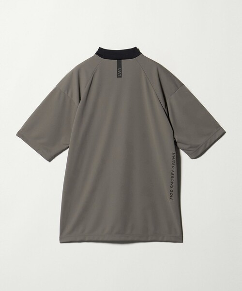 UNITED ARROWS GOLF(ユナイテッドアローズゴルフ)の「メンズ スムース モックネック シャツ UV 接触冷感 吸水速乾(Tシャツ/カットソー・メンズ・ネイビー/ベージュ/ホワイト・L/M/XL)」の8枚目の写真