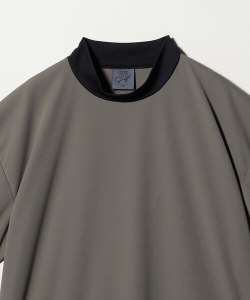 UNITED ARROWS GOLF(ユナイテッドアローズゴルフ)の「メンズ スムース モックネック シャツ UV 接触冷感 吸水速乾(Tシャツ/カットソー・メンズ・ネイビー/ベージュ/ホワイト・L/M/XL)」の9枚目の写真
