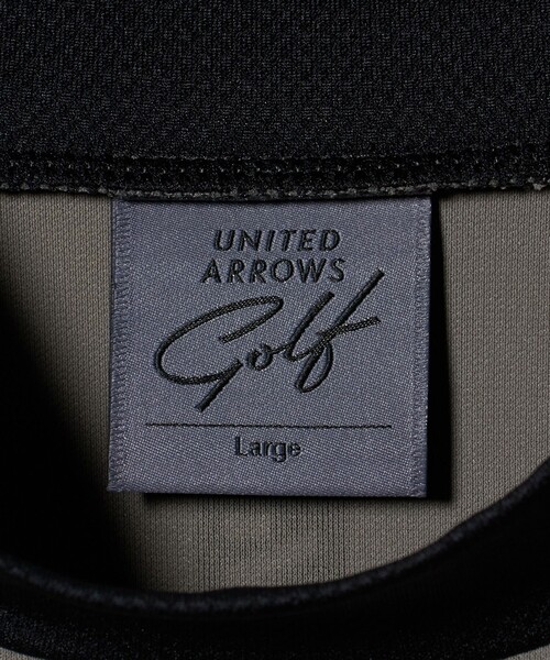 UNITED ARROWS GOLF(ユナイテッドアローズゴルフ)の「メンズ スムース モックネック シャツ UV 接触冷感 吸水速乾(Tシャツ/カットソー・メンズ・ネイビー/ベージュ/ホワイト・L/M/XL)」の15枚目の写真