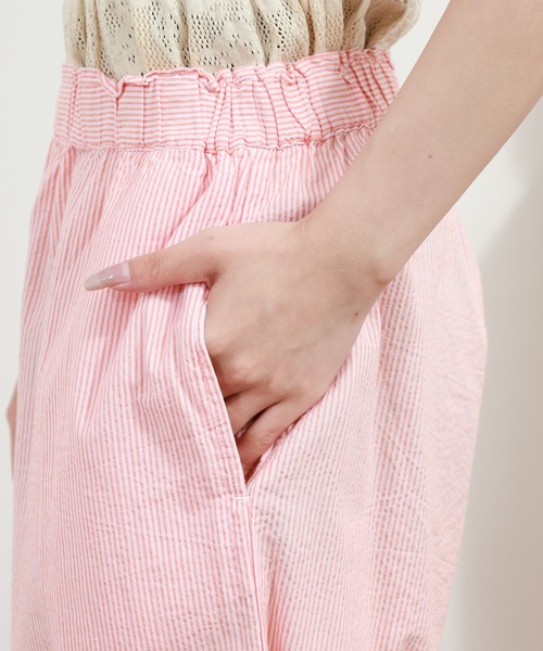 FUNALIVE(ファンアライブ)の「サッカーストライプリラックスパンツ(その他パンツ・レディース・グリーン/オレンジ・M-L)」の16枚目の写真