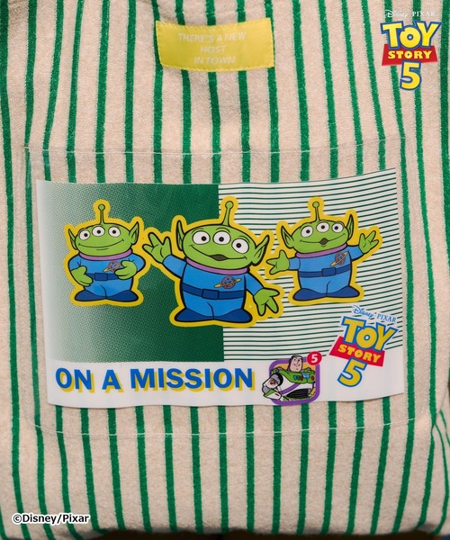 Disney(ディズニー)の「【TOY STORY 5】ストライプパイルトートBAG(トートバッグ・レディース・ベージュ/ブルー・FREE)」の9枚目の写真
