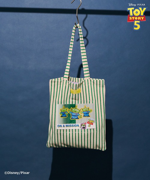 Disney(ディズニー)の「【TOY STORY 5】ストライプパイルトートBAG(トートバッグ・レディース・ベージュ/ブルー・FREE)」の19枚目の写真