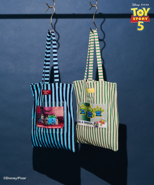 Disney(ディズニー)の「【TOY STORY 5】ストライプパイルトートBAG(トートバッグ・レディース・ベージュ/ブルー・FREE)」の18枚目の写真