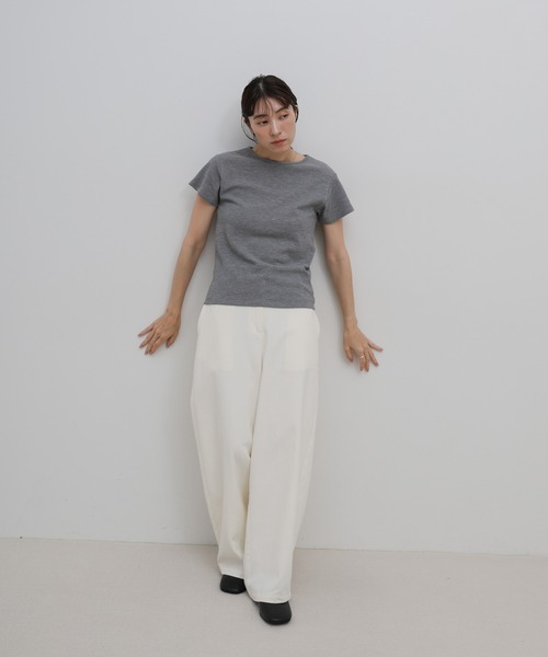 select MOCA（セレクトモカ）の「ベーシックワッフルＴシャツ（Tシャツ/カットソー・レディース・ネイビー/グレー/ブラック・FREE）」の11枚目の写真