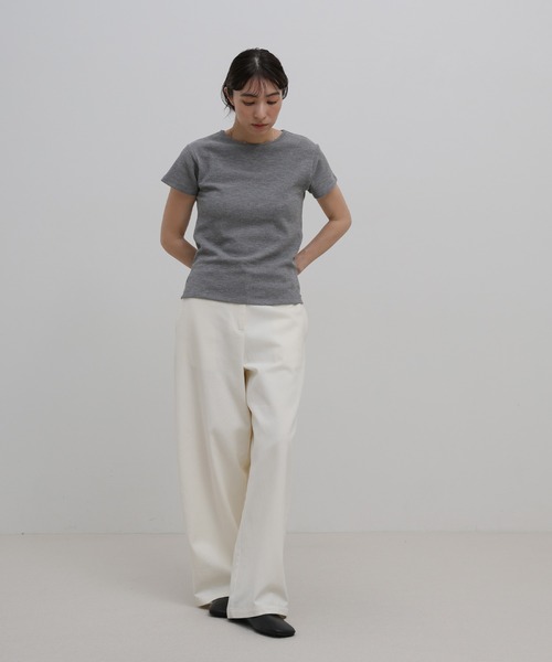 select MOCA（セレクトモカ）の「ベーシックワッフルＴシャツ（Tシャツ/カットソー・レディース・ネイビー/グレー/ブラック・FREE）」の15枚目の写真