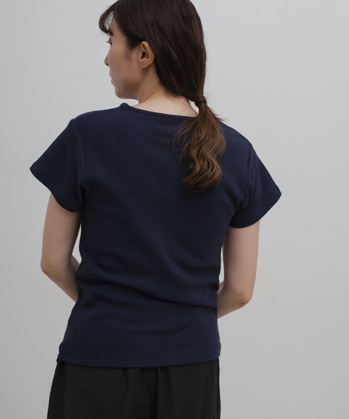 select MOCA（セレクトモカ）の「ベーシックワッフルＴシャツ（Tシャツ/カットソー・レディース・ネイビー/グレー/ブラック・FREE）」の19枚目の写真