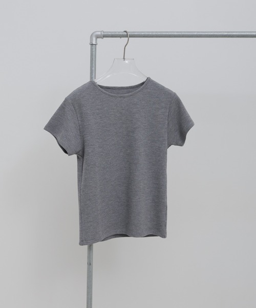 select MOCA（セレクトモカ）の「ベーシックワッフルＴシャツ（Tシャツ/カットソー・レディース・ネイビー/グレー/ブラック・FREE）」の16枚目の写真