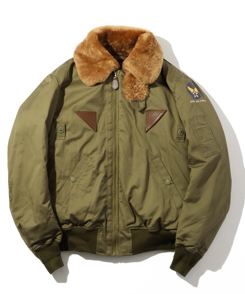 HOUSTON(ヒューストン)の「【HOUSTON/ヒューストン】B-15A FLIGHT JACKET/フライトジャケット(ミリタリージャケット・メンズ・オリーブドラブ・36/38/40/42)」の1枚目の写真
