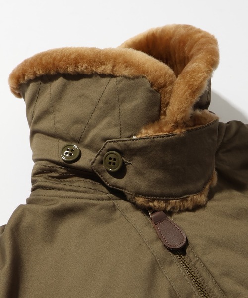 HOUSTON(ヒューストン)の「【HOUSTON/ヒューストン】B-15A FLIGHT JACKET/フライトジャケット(ミリタリージャケット・メンズ・オリーブドラブ・36/38/40/42)」の6枚目の写真
