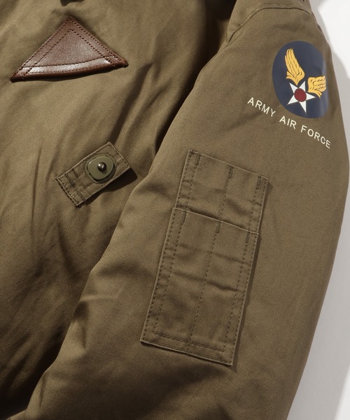 HOUSTON(ヒューストン)の「【HOUSTON/ヒューストン】B-15A FLIGHT JACKET/フライトジャケット(ミリタリージャケット・メンズ・オリーブドラブ・36/38/40/42)」の8枚目の写真