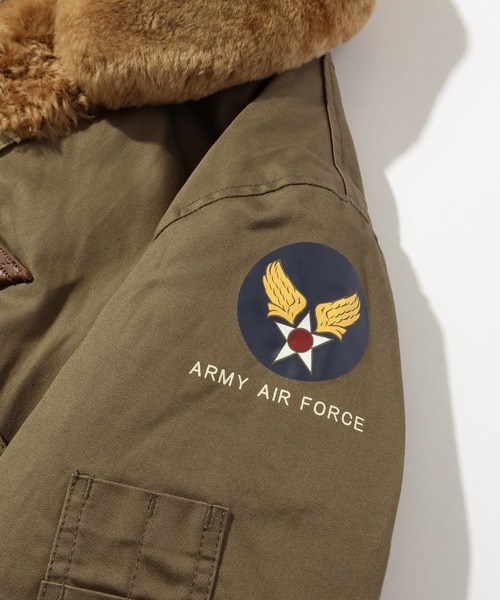 HOUSTON(ヒューストン)の「【HOUSTON/ヒューストン】B-15A FLIGHT JACKET/フライトジャケット(ミリタリージャケット・メンズ・オリーブドラブ・36/38/40/42)」の7枚目の写真