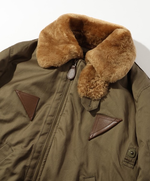 HOUSTON(ヒューストン)の「【HOUSTON/ヒューストン】B-15A FLIGHT JACKET/フライトジャケット(ミリタリージャケット・メンズ・オリーブドラブ・36/38/40/42)」の5枚目の写真