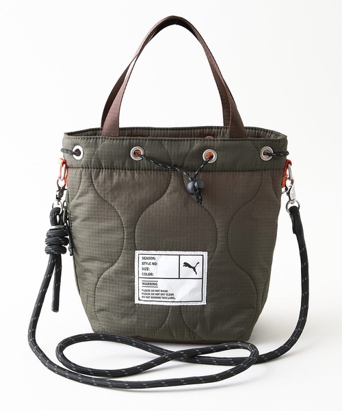 PUMA（プーマ）の「【PUMA/プーマ】【ちょっとしたお出掛けに最適な容量4L】パーソナルエフェクトバッグ ミリタリーテイスト 内ポケット ストリート y2k スポーツミックス おしゃれ ユニセックス（ショルダーバッグ・メンズ・ブラック/カーキ・FREE）」の11枚目の写真
