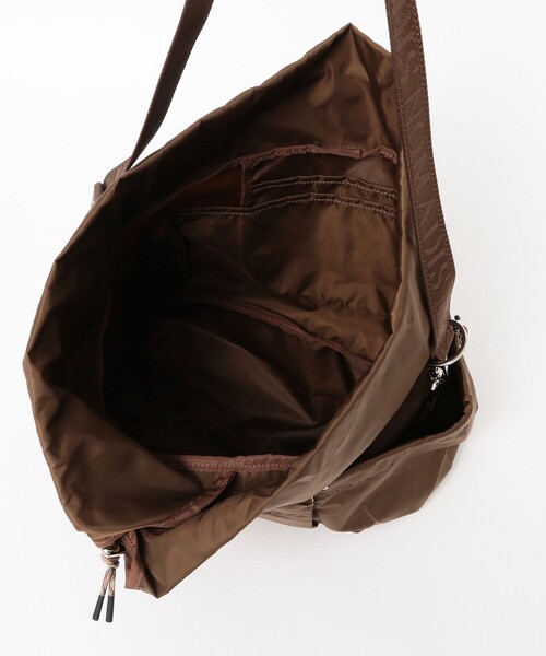 Demi-Luxe BEAMS(デミルクス ビームス)の「NOMADIS / SQUASH ナイロン バッグ(トートバッグ・レディース・ブラック/ダークブラウン・ONE SIZE)」の12枚目の写真