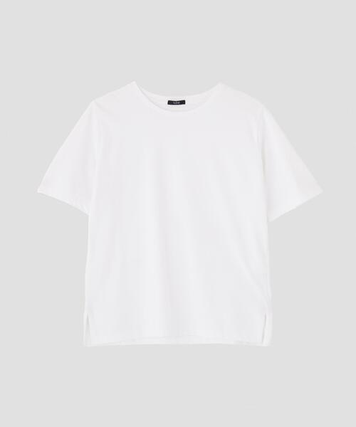 YLEVE（イレーヴ）の「YLEVE / ORGANIC COTTON BIO T-SHIRT（Tシャツ/カットソー・レディース・イエロー/ブラウン/ネイビー/ホワイト・1）」の2枚目の写真
