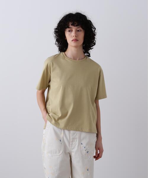 YLEVE（イレーヴ）の「YLEVE / ORGANIC COTTON BIO T-SHIRT（Tシャツ/カットソー・レディース・イエロー/ブラウン/ネイビー/ホワイト・1）」の4枚目の写真
