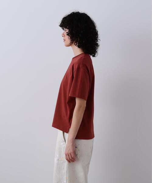 YLEVE（イレーヴ）の「YLEVE / ORGANIC COTTON BIO T-SHIRT（Tシャツ/カットソー・レディース・イエロー/ブラウン/ネイビー/ホワイト・1）」の7枚目の写真