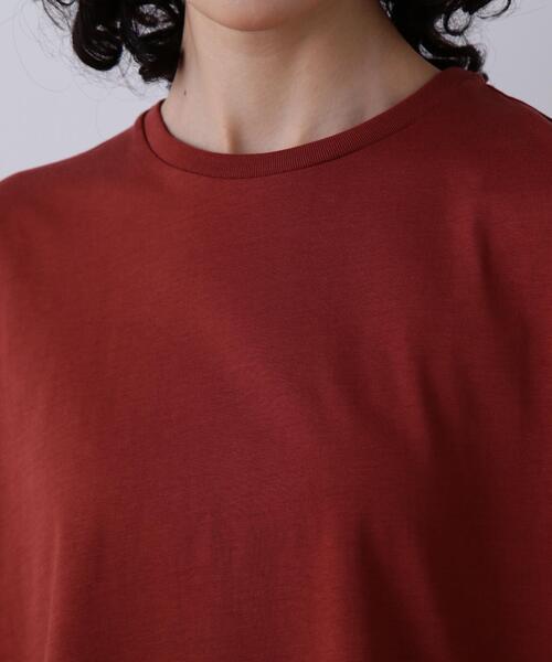 YLEVE（イレーヴ）の「YLEVE / ORGANIC COTTON BIO T-SHIRT（Tシャツ/カットソー・レディース・イエロー/ブラウン/ネイビー/ホワイト・1）」の9枚目の写真