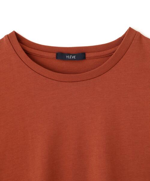 YLEVE（イレーヴ）の「YLEVE / ORGANIC COTTON BIO T-SHIRT（Tシャツ/カットソー・レディース・イエロー/ブラウン/ネイビー/ホワイト・1）」の13枚目の写真