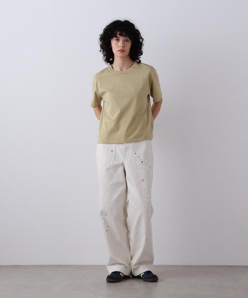 YLEVE（イレーヴ）の「YLEVE / ORGANIC COTTON BIO T-SHIRT（Tシャツ/カットソー・レディース・イエロー/ブラウン/ネイビー/ホワイト・1）」の17枚目の写真