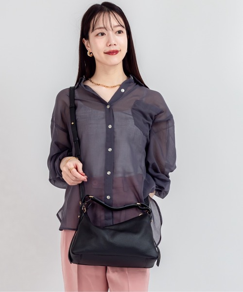 LORISTELLA(ロリステッラ)の「【LORISTELLA/ロリステッラ】2WAY レザーハンドバッグ イタリア製 LACEY(ショルダーバッグ・レディース・ブラウン/ブラック・FREE)」の3枚目の写真
