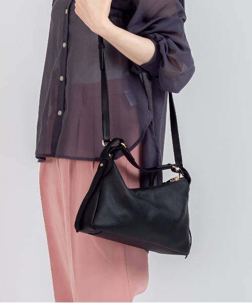 LORISTELLA(ロリステッラ)の「【LORISTELLA/ロリステッラ】2WAY レザーハンドバッグ イタリア製 LACEY(ショルダーバッグ・レディース・ブラウン/ブラック・FREE)」の6枚目の写真