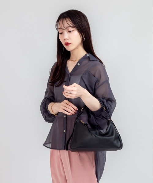 LORISTELLA(ロリステッラ)の「【LORISTELLA/ロリステッラ】2WAY レザーハンドバッグ イタリア製 LACEY(ショルダーバッグ・レディース・ブラウン/ブラック・FREE)」の4枚目の写真