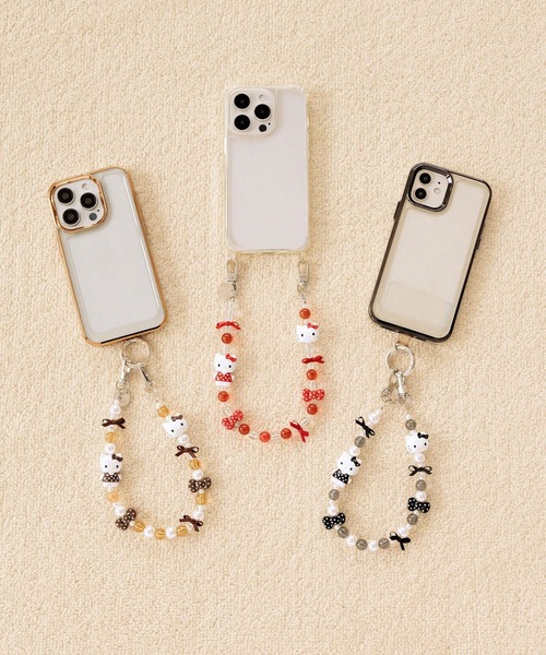 LOWRYS FARM(ローリーズファーム)の「【HELLO KITTY】DOTストラップ 759895 /GOODS(スマホグッズ・レディース・ブラック/ブラウン/レッド・FREE)」の4枚目の写真