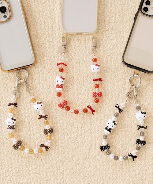 LOWRYS FARM(ローリーズファーム)の「【HELLO KITTY】DOTストラップ 759895 /GOODS(スマホグッズ・レディース・ブラック/ブラウン/レッド・FREE)」の5枚目の写真