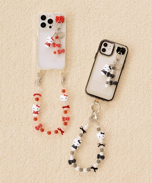 LOWRYS FARM(ローリーズファーム)の「【HELLO KITTY】DOTストラップ 759895 /GOODS(スマホグッズ・レディース・ブラック/ブラウン/レッド・FREE)」の6枚目の写真