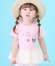 petit main | 【サンリオキャラクターズ/冷感】チュールドッキング半袖Tシャツ(Tシャツ/カットソー)