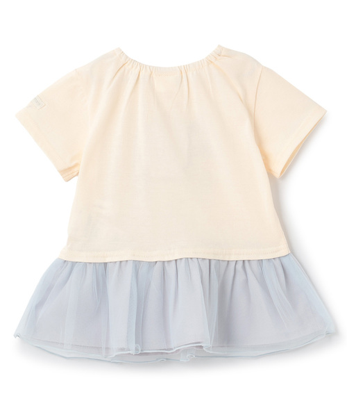 petit main(プティマイン)の「【サンリオキャラクターズ/冷感】チュールドッキング半袖Tシャツ(Tシャツ/カットソー・キッズ・ネイビー/アイボリー/ライトピンク・130cm/80cm/110cm/100cm/120cm/90cm)」の8枚目の写真