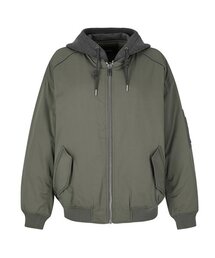 ADHOC（アドホック）の「男女共用パディングMA-1ジャケット（カーキ）（HZAUJ83-65）（ブルゾン）」