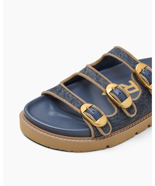 MARC JACOBS(マークジェイコブス)の「DENIM SUEDE KIKI SLIDE/ザ デニム スエード キキ スライド(サンダル・レディース・インディゴブルー・41)」の7枚目の写真