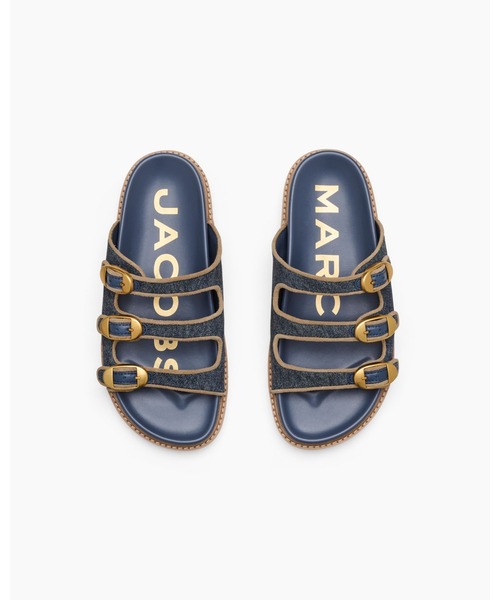 MARC JACOBS(マークジェイコブス)の「DENIM SUEDE KIKI SLIDE/ザ デニム スエード キキ スライド(サンダル・レディース・インディゴブルー・41)」の6枚目の写真