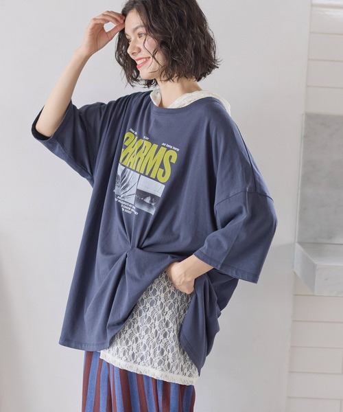 niko and...(ニコアンド)の「フーディーレースTシャツ(Tシャツ/カットソー・レディース・オフホワイト/アイボリー・FREE)」の7枚目の写真