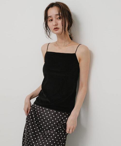 SENSE OF PLACE by URBAN RESEARCH(センスオブプレイスバイアーバンリサーチ)の「ベロアカップツキキャミソール(キャミソール・レディース・アイボリー/ブラウン/ブラック・ONE)」の20枚目の写真