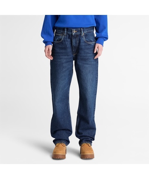 Timberland(ティンバーランド)の「5ポケット リラックス デニム パンツ レディース(デニムパンツ・レディース・ダークブルー・31inch/29inch/25inch/27inch)」の1枚目の写真