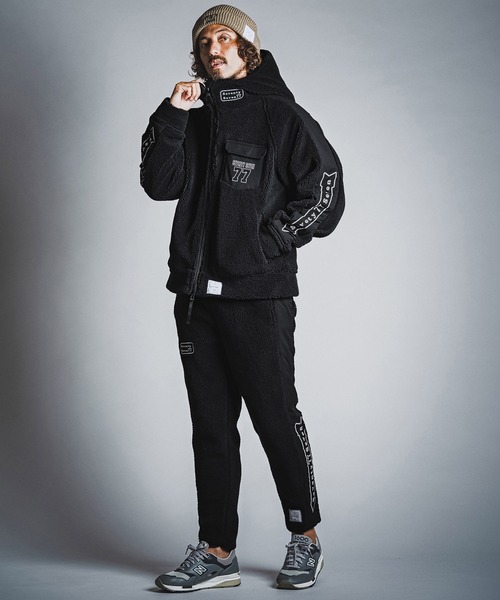 seventy seven（セブンティセブン）の「mj11756- boa hoodie jacket ボアフーディージャケット(7726W030)（その他アウター・メンズ・ブラック×ホワイト/ブラック×ブラック/グレー系その他・S/M/L/XL）」の6枚目の写真