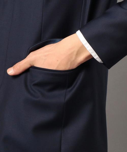 MONKEY TIME（モンキータイム）の「＜monkey time＞ ギャバ 2ボタン チェスターコート◆（チェスターコート・メンズ・ブラック/ネイビー・X-LARGE/MEDIUM/SMALL/LARGE）」の8枚目の写真