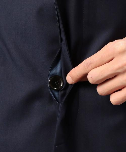 MONKEY TIME（モンキータイム）の「＜monkey time＞ ギャバ 2ボタン チェスターコート◆（チェスターコート・メンズ・ブラック/ネイビー・X-LARGE/MEDIUM/SMALL/LARGE）」の13枚目の写真