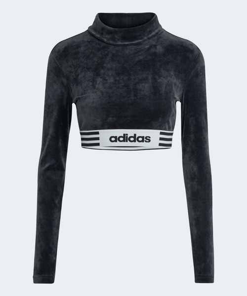 adidas(アディダス)の「ウィンターライズド 長袖クロップTシャツ / ロンT / アディダスオリジナルス adidas Originals(Tシャツ/カットソー・レディース・ブラック・X-SMALL/X-LARGE/SMALL/XX-LARGE/MEDIUM/LARGE)」の4枚目の写真