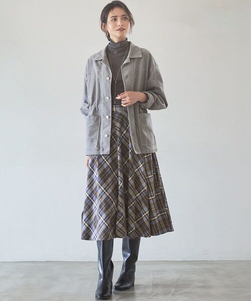 23区（ニジュウサンク）の「コーデュロイ ワークジャケット（その他アウター・レディース・ダークブラウン系/ライトグレー系・38）」の3枚目の写真