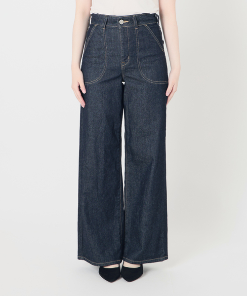 La TOTALITE(ラトータリテ)の「【洗える】SOMETHING / サムシング LISA LACE UP WIDE(デニムパンツ・レディース・ブラック/ネイビー/ブラウン・SMALL/MEDIUM/LARGE)」の22枚目の写真