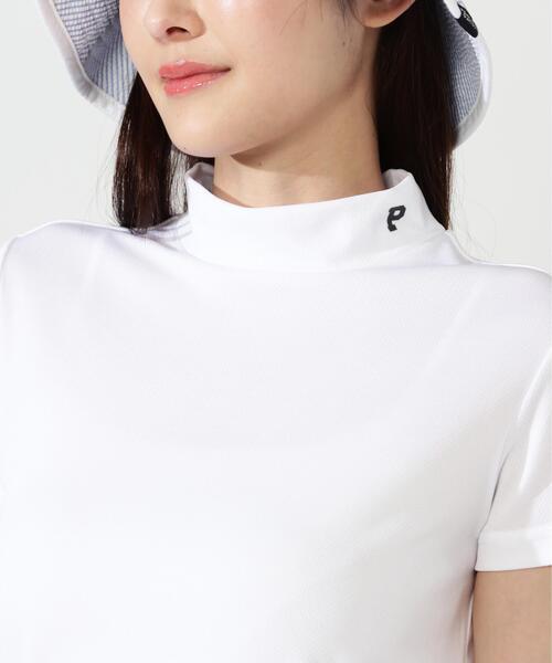PEARLY GATES(パーリーゲイツ)の「【PEARLY GATES】Stone Cool2冷感ポリエチレンバーズアイ半袖ハイネックカットソー(Tシャツ/カットソー・レディース・ホワイト/ネイビー/ピンク・SMALL/MEDIUM/LARGE)」の9枚目の写真
