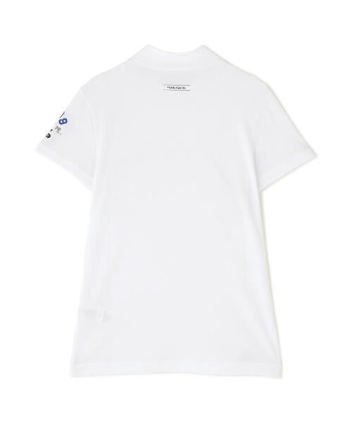 PEARLY GATES(パーリーゲイツ)の「【PEARLY GATES】Stone Cool2冷感ポリエチレンバーズアイ半袖ハイネックカットソー(Tシャツ/カットソー・レディース・ホワイト/ネイビー/ピンク・SMALL/MEDIUM/LARGE)」の14枚目の写真